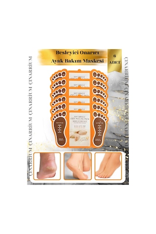 Ayak Peeling Maskesi 6 Lı Soyulma Etkili, Ölü Deri Temizleyici Ve Pürüzsüzleştirici Bakım