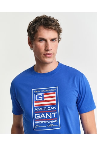 Gant Erkek T-shırt 2003299-447 Mavi