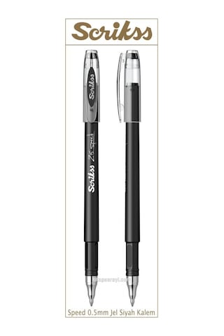 Scrikss Speed 0.5 Mm Siyah Tükenmez Jel Kalem