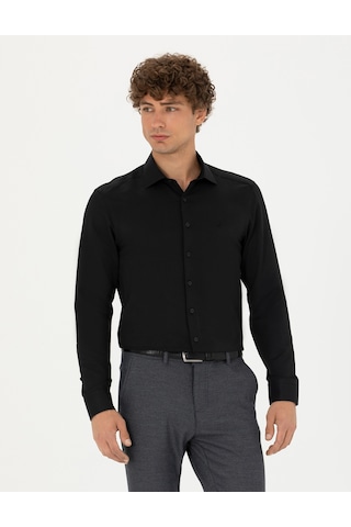 Pierre Cardin Erkek Siyah Gömlek Desenli 50275692-vr046 Siyah