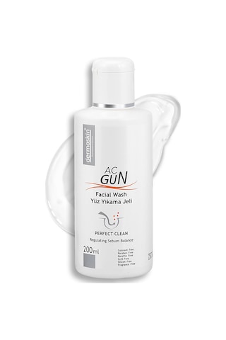 Dermoskin Acgun Sivilceli ve Akneli Ciltler için Yüz Yıkama Jeli 200 ML
