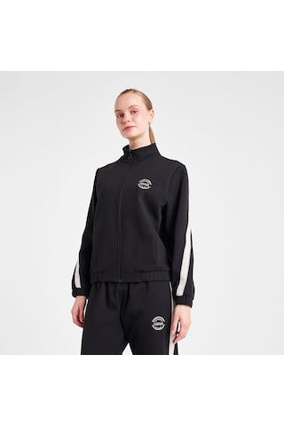 Lescon 25n-2138 Kadın Fermuarlı Sweatshirt Siyah