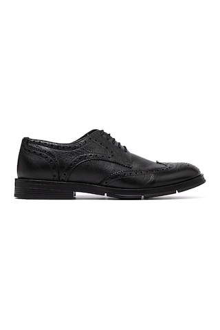 Black Porto Klasik Ayakkabı Erkek Ka-26y-f3006 John May Formal Shoe Siyah