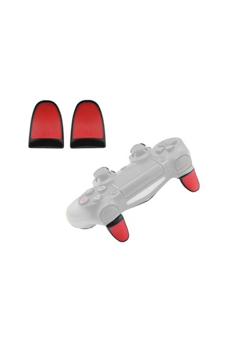 2 Çift Gamepad Genişletilmiş Düğmeler L2r2 Ps4 İçin Uygun Düğmeler Kırmızı
