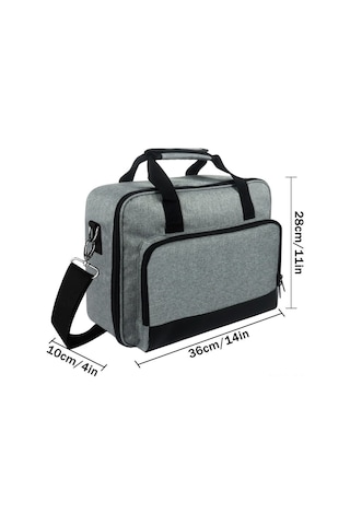 Mufunye Oxford Kumaş Projeksiyon Cihazı Çantası - 36x28x10 Cm, Bölmeli Tasarım, Kol & Çanta Askısı, Elektronik Aksesuar Taşıma