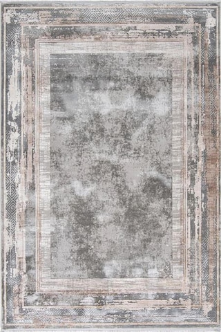 Çam Halı Naturel 1703 Gri Vizon Romans Halı Modern Desenli Makine Halısı