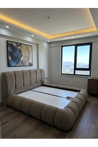 Most Piatto Premium Bazalı Karyola Kahverengi Bukle Kumaş 180x200 Cm. Yatak İçindir Evinize Teslim 180 x 200 CM Most Piatto Premium Bazalı Karyola Kahverengi Bukle Kumaş 180x200 Cm. Yatak İçindir Evinize Teslim 180 x 200 CM