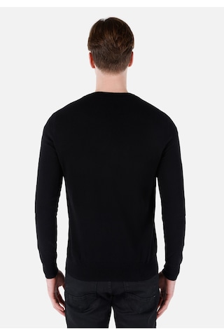 Colin's Colins Regular Fit Yuvarlak Yaka Jakarlı Erkek Siyah Kazak Cl1067490 Q1.v1 Blk Siyah