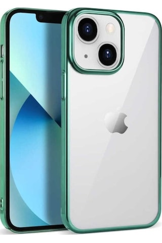 Apple Uyumlu iPhone 14 Plus Kılıf Zore Pixel Kapak Koyu Yeşil