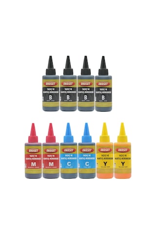 Ekoset Brother Dcp T300 T310 Uyumlu Mürekkep 100 ML 10'lu Set