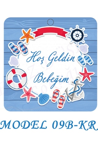 Beyazdüşlersokağı Şekilli Etiket (25 Ad) Bebek Süsü,Doğum Günü,Denizci (Etk-09B)