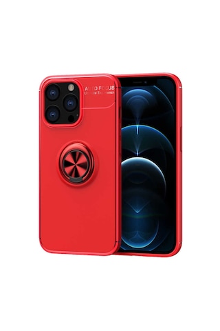 Apple Uyumlu iPhone 13 Pro Uyumlu Zore Ravel Silikon Kılıf-kırmızı Kirmizi -