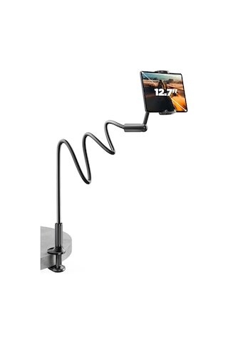 Bix Saiji Ivy 4 Tablet Tutucu Yatak Ve Masa İçin 360 Dönebilir Ayarlanabilir Tablet Standı Siyah