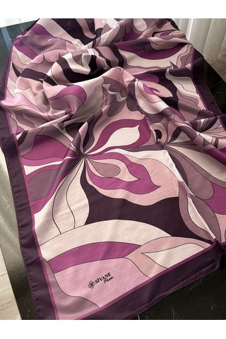 Siyane Scarf Naturel Desen Şal 04 Çok Renkli