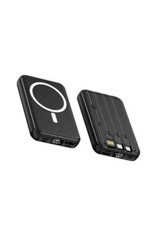 Snapmax Snp-3005 10.000 Mah Kablosuz Hızlı Şarj Magsafe Powerbank Led Ekranlı Çoklu Girişli Kdo Diğer