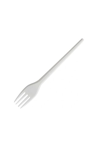 Hakan Ambalaj Klasik Plastik Çatal 100'lü Beyaz