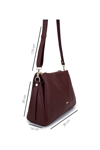 Tamer Tanca Kadın Suni Deri Bordo Kol Çantası 1003 2033 Bn Cnt Sk25-26 Bordo Fltr Bordo