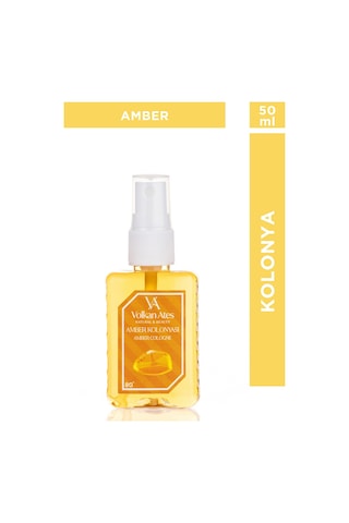 Volkan Ates Natural & Beauty Parfümlü Kolonya - Amber 50 Ml