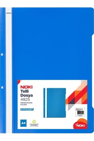 Noki Telli Dosya 50'li 3 Paket Mavi 1 Adet