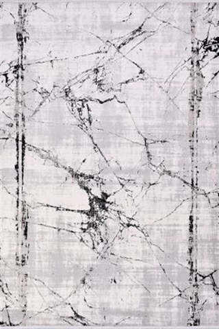 Çam Halı Crea Plus Stone Roxanne 17103 Gri Siyah Modern Desenli Makine Halısı