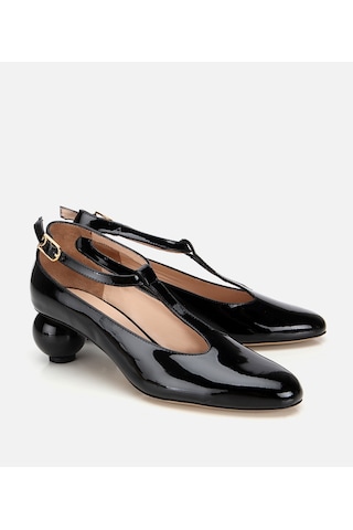 Hotiç Kadın Rugan Deri Siyah Blok Topuk Detaylı Topuklu Ayakkabı 01ayh316630a100 01ayh316630a100 Siyah