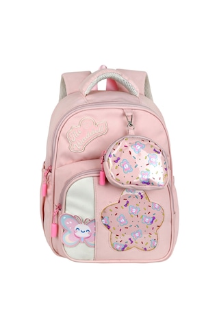 Waddell Twill Seffaf Desenli Tatli Sirin Kiz Kres Anaokul Okul Oncesi Cantasi Kucuk Mini Cuzdan Pembe