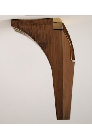 Ahsen Venedik Kahve Sarı Dekoratif 15 Cm Mobilya Ayağı