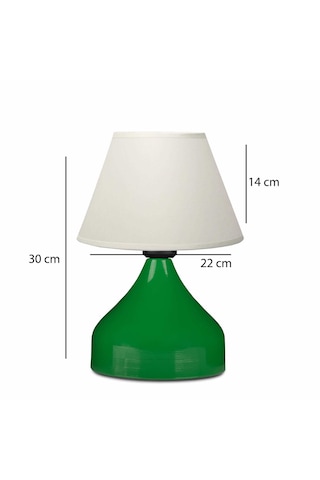 Homing Milano Retro Yeşil Abajur 241816 Krem