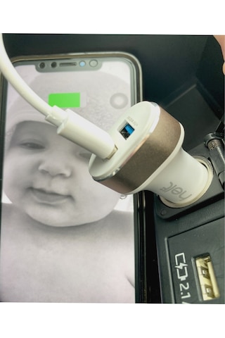 Helt Ht-17 5w 2 Çıkışlı Lightning Kablo + Araç Şarj Aleti