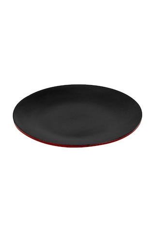 Lava Döküm Yuvarlak Servis Tabağı Çap Ø 25cm.-bordo Bordo