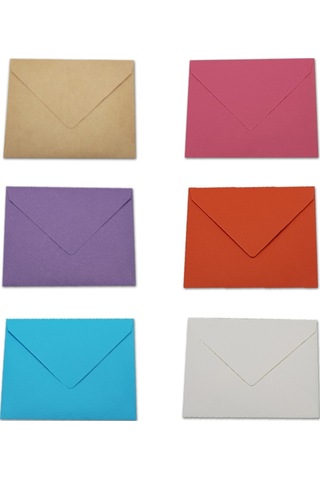 İstisna 12 Adet 7 X 9 Renkli Mini Zarf 6 Renk