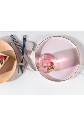 Madame Coco Dory Yuvarlak Sunum Tepsisi Dory22x22x2cm-soft Pudra