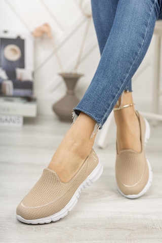 Nesil Shoes Dvm 801 Bej Faylon Taban Kadın Yürüyüş Ayakkabısı-bej Bej
