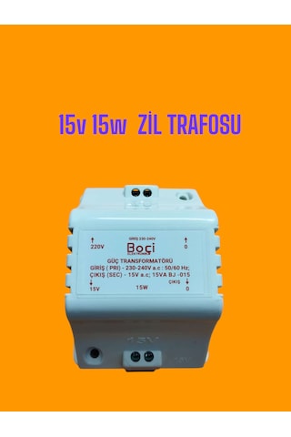 15 V 15 W Zil Transformatörü 15 V 15 W Zil Transformatörü