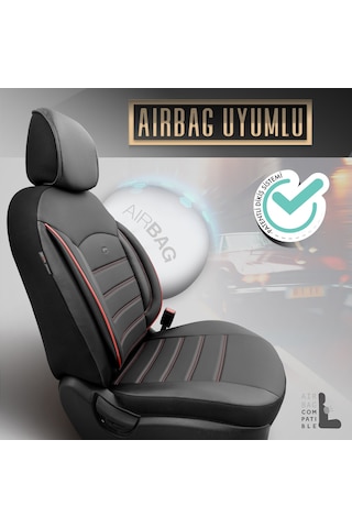 Inspire Design Premium Deri Ekstra Destekli Universal Oto Koltuk Kılıfı Tam Set