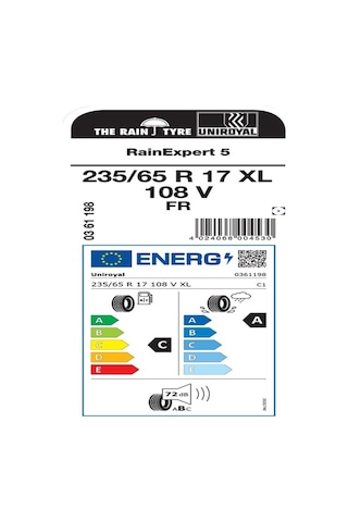 Uniroyal 235/65R17 108V Xl Fr Rainexpert 5 Oto Yaz Lastiği 2026