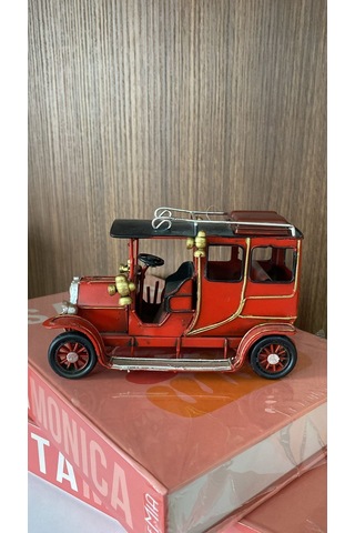 Metal Araba Kırmızı 16x7x10