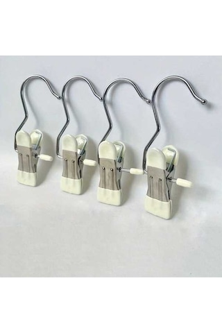 Dancemonkey Klip Swift Paslanmaz Çelik Kıyafet Askısı - 5 Adet Mavi Kanca Mavi