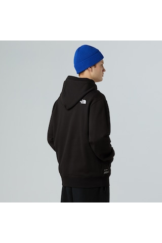 The North Face Icon Relaxed Erkek Kapüşonlu Sweatshirt-32326 siyah