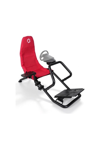 Gofpr-6021 Flex Pro Yarış Oyun Simülatörü Kokpiti - Kırmızı/siyah Kırmızı - Siyah