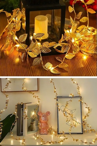 3 Metre Yaldızlı Gold Led Işık - Dekoratif Ortam Ve Yılbaşı Aydınlatması Diğer