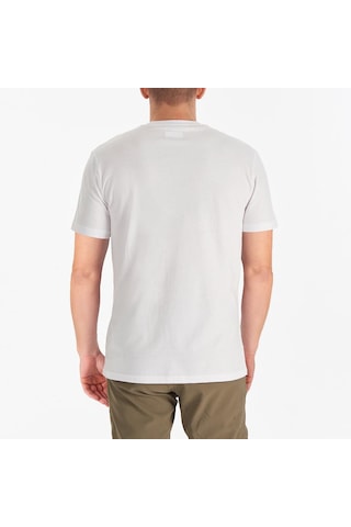 Columbia Cs0282 Csc M Basic Sm Logo Brushed Ss Tee Erkek T Shirt 26722 Beyaz