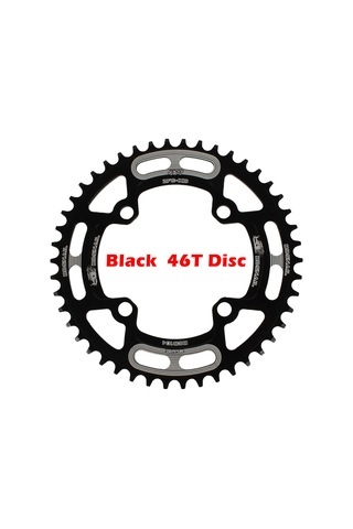 Hombey Dağ Bisikleti 104bcd Tek Disk Zincir Tersi, 7075-t6 Alüminyum, 8-12s Uyumlu, 46t Siyah