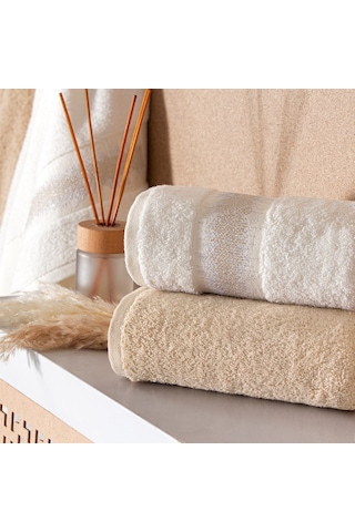 Taç Nova Pure Cotton Pamuk Hamam Seti Ekru Kum 000000001500217922 Ekru