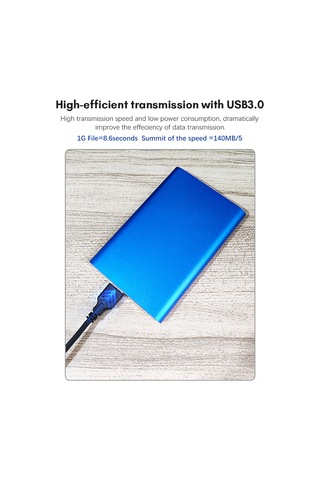 Teltree Usb3.0 Metal Taşınabilir Disk 2.5 İnç Sata, 320gb Hızlı Veri Transferi, Hafif Ve Taşınabilir Siyah