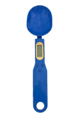 Pazly Elektronik Kaşık Ölçeği Ev Terazi 500 Gr/0,1 Mavi Mavi Led Mavi