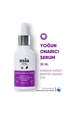 Mia Klinika Kırşıklık Karşıtı Bariyer Onarıcı Yaşlanma Karşıtı Serum 30 ML