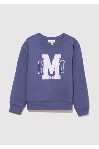 Mavi - Mavi Logo Baskılı Mor Sweatshirt 7s10050-70661 Mor