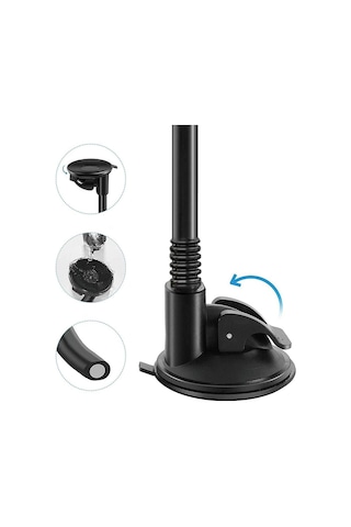 Linktech H711 Vantuzlu Uzun Kol Araç İçi Telefon Tutucu