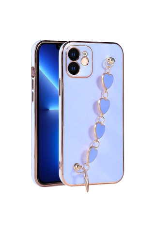 Apple Uyumlu iPhone 11 Uyumlu Zore Kalbim Kılıf-lila Lila -